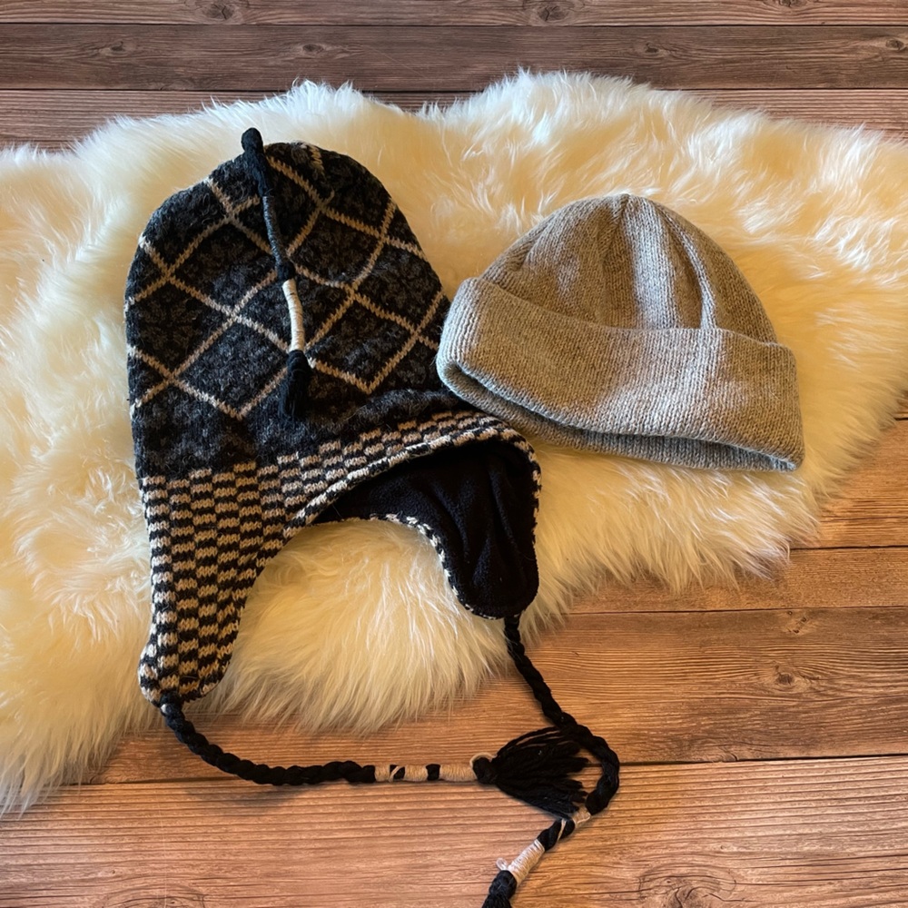 DPC Dorfman Pacific Wool Blend Fleece-Lined & Toboggan Style Wool Blend Beanies